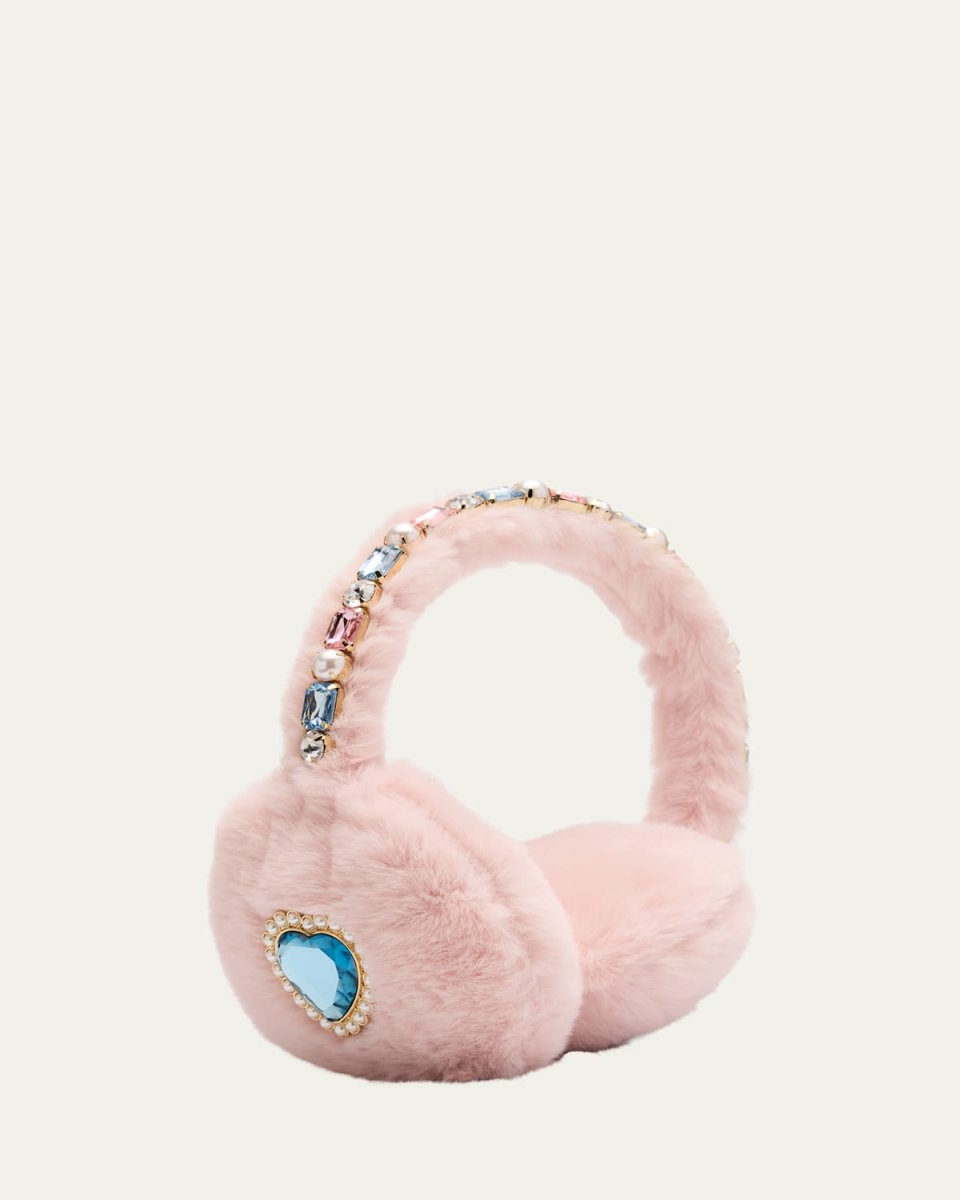 Girl's Cotton Candy Jeweled Ear Muffs